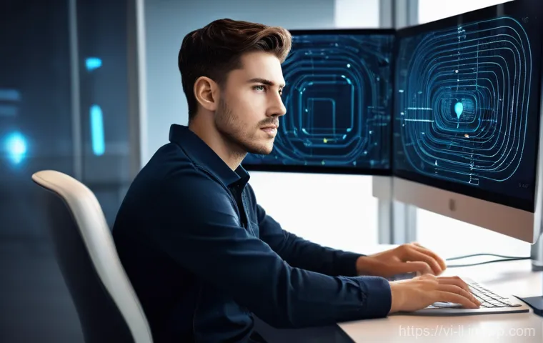 마이크로 프론트엔드에서의 성능 테스트 도구 - **Prompt:** "A young adult software engineer, male, in his late 20s, dressed in a smart casual outfi...