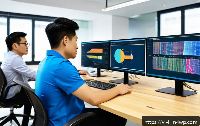 마이크로 프론트엔드의 주기적 업데이트 전략 - A modern software development team collaborating in a bright, spacious Vietnamese office, with diver...